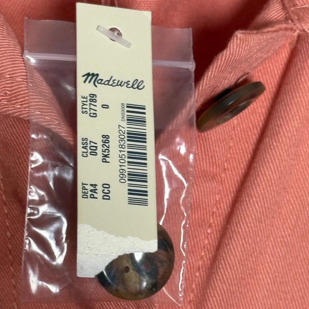 Madewell NEW Womens‎ Utility Jumpsuit Size 0 Orange Wide Leg Coveralls Boho 90s